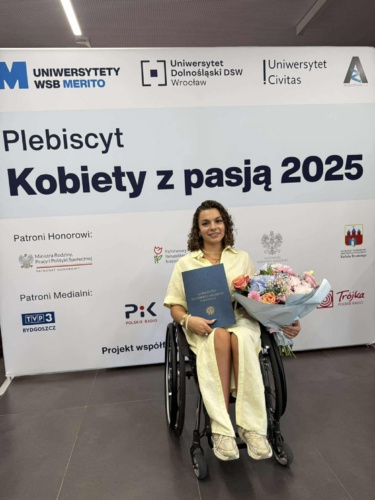 Nasza psycholog mgr Aleksandra Podowska laureatką plebiscytu „Kobiety z Pasją 2025” w kategorii Sport!