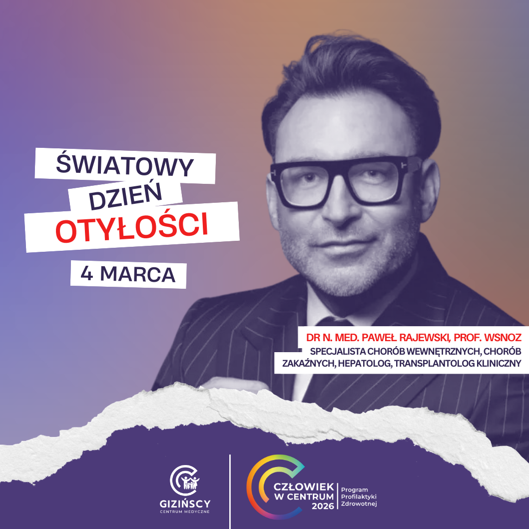 4 marca – Światowy Dzień Otyłości – rolka z dr n. med. Pawłem Rajewskim, prof. WSNoZ