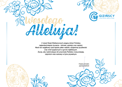 Życzenia Wielkanocne oraz organizacja pracy w okresie świątecznym